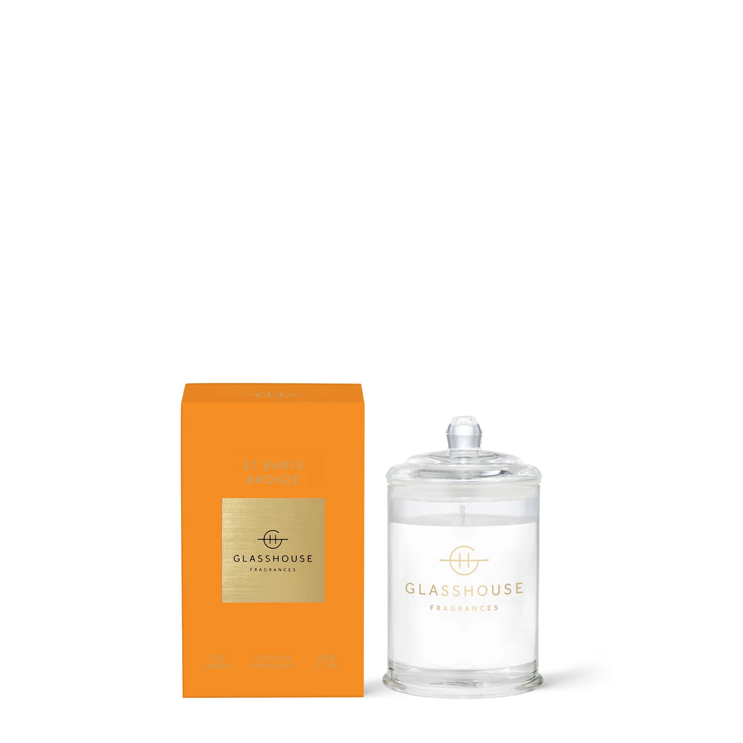 Glasshouse Fragrances Votive Candle in St. Barts Bronze