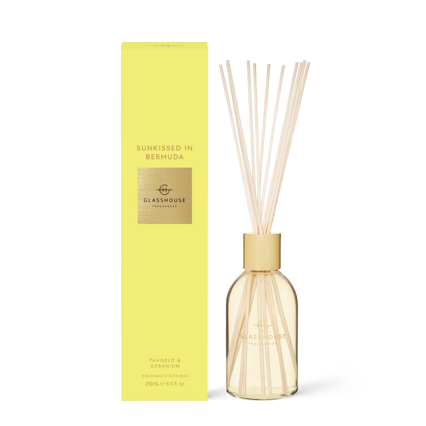 Glasshouse Fragrances Reed Diffuser in Sunkissed in Bermuda