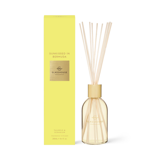 Glasshouse Fragrances Reed Diffuser in Sunkissed in Bermuda
