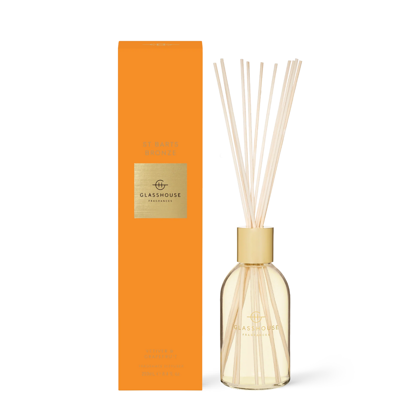 Glasshouse Fragranes Reed Diffuser in St. Barts Bronze