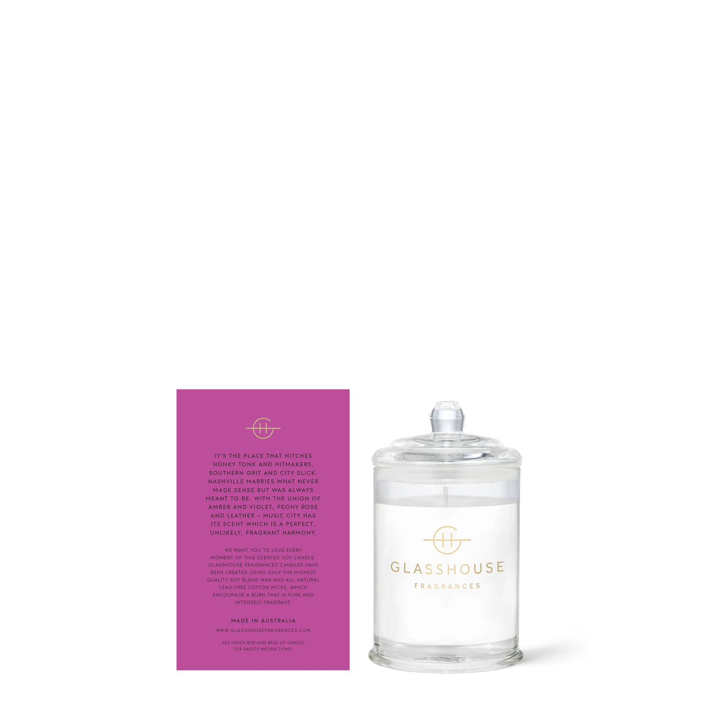 Glasshouse Fragrances Votive Candle in Music City Magic