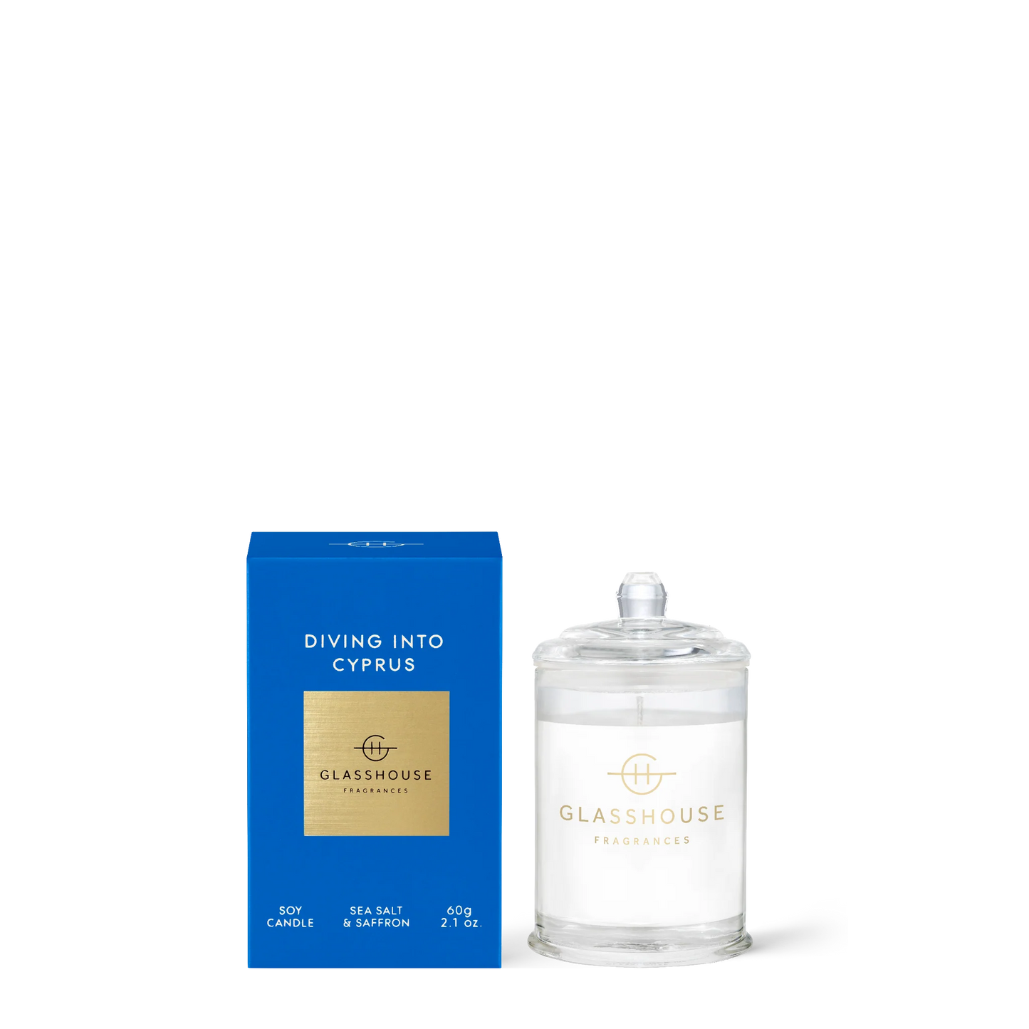 Glasshouse Fragrances Votive Candle in Diving Into Cyprus
