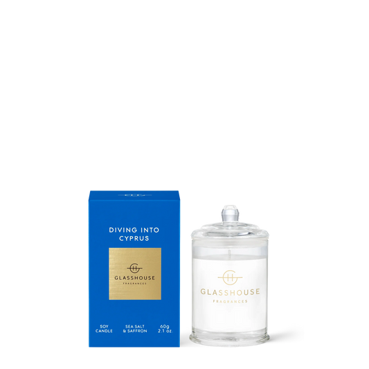 Glasshouse Fragrances Votive Candle in Diving Into Cyprus