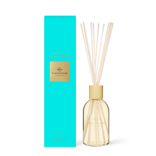 Glasshouse Fragrances Reed Diffuser in Passion in Positano