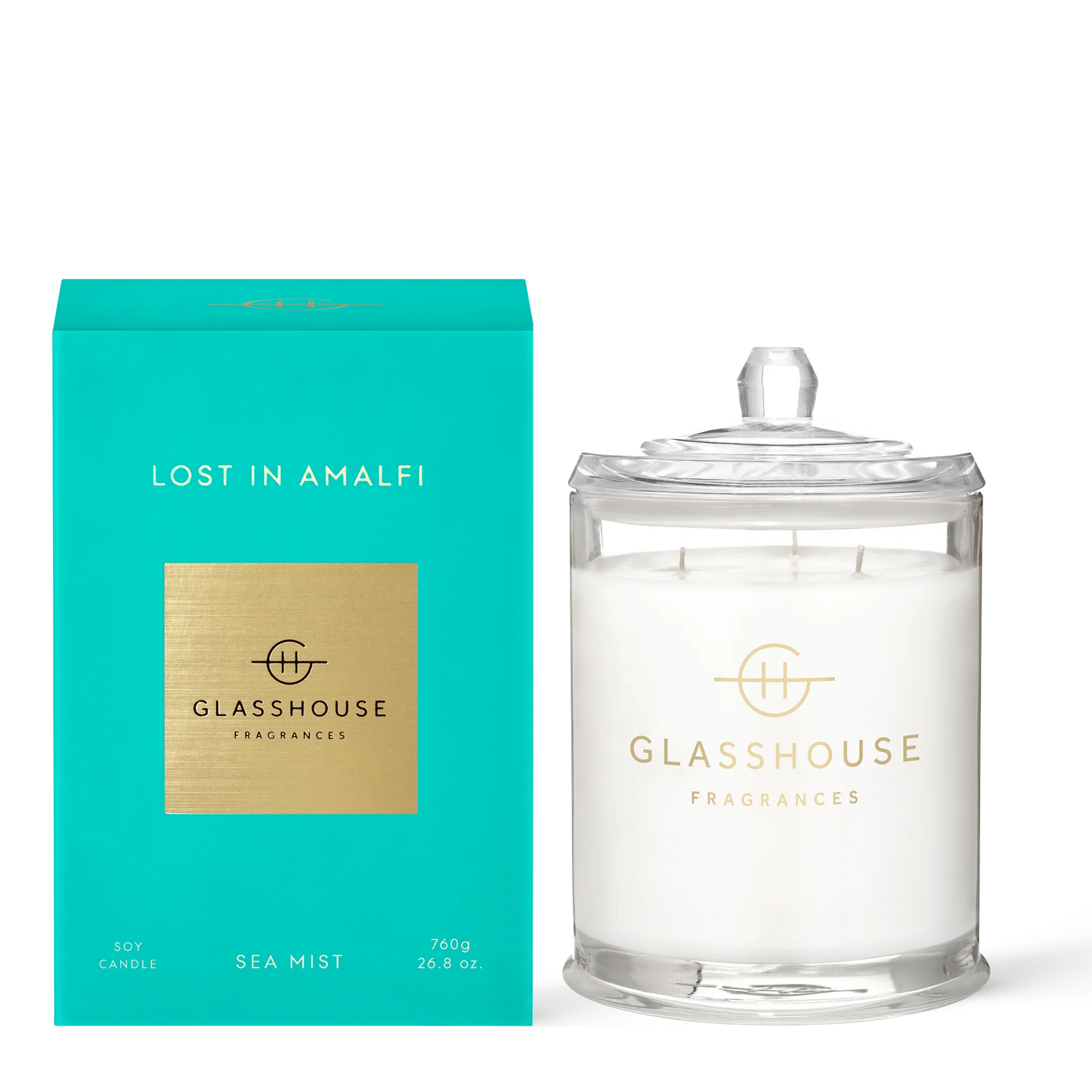 Glasshouse Fragrances 3 Wick Candle in Lost in Amalfi