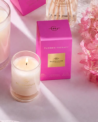 Glasshouse Fragrances Votive Candle in Flower Therapy