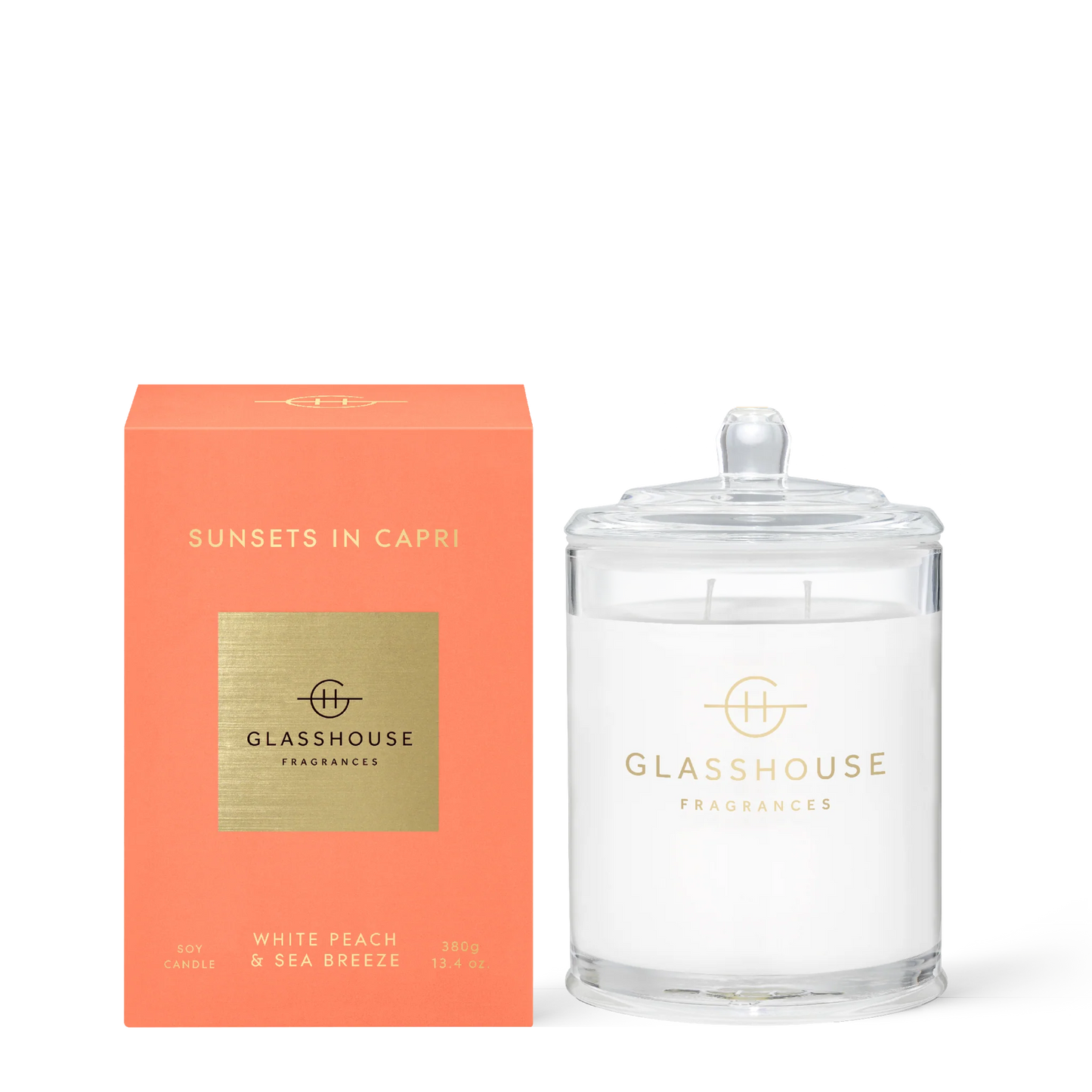 Glasshouse Fragrances Classic Candle in Sunsets in Capri