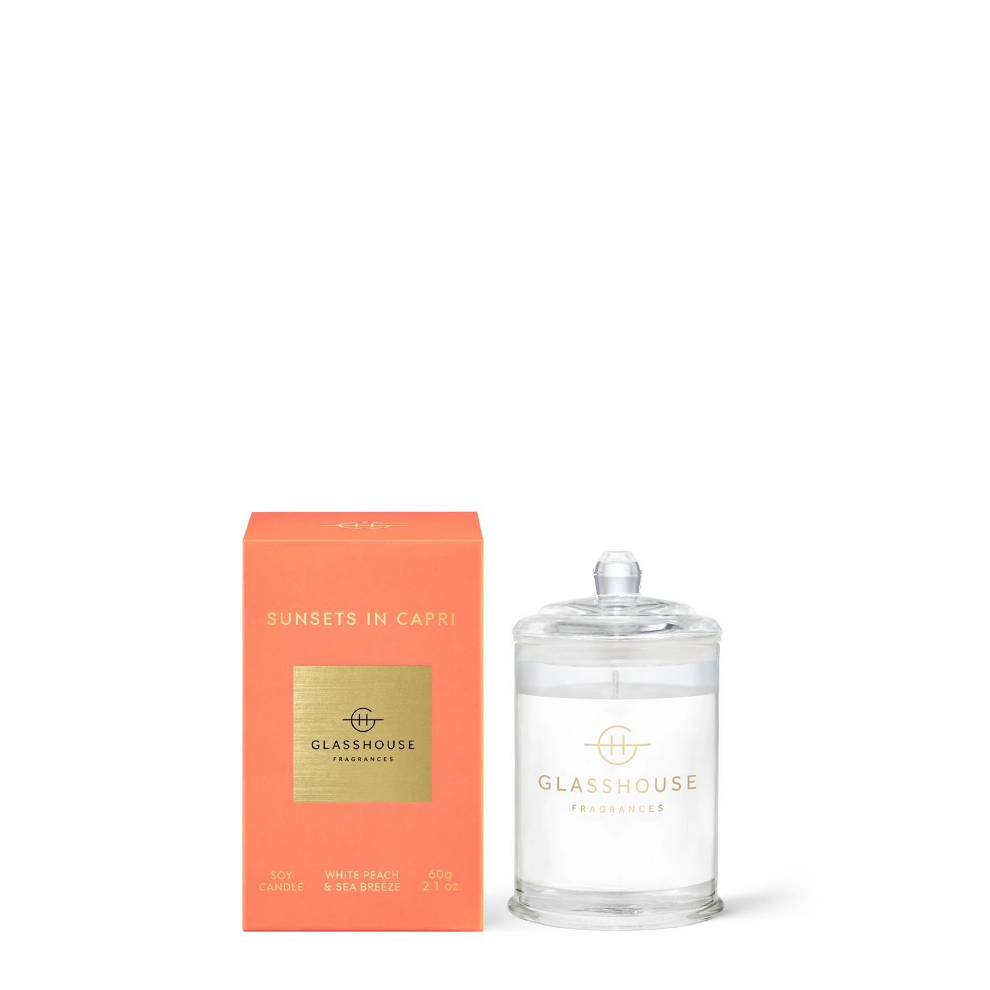 Glasshouse Fragrances Votive Candle in Sunsets in Capri