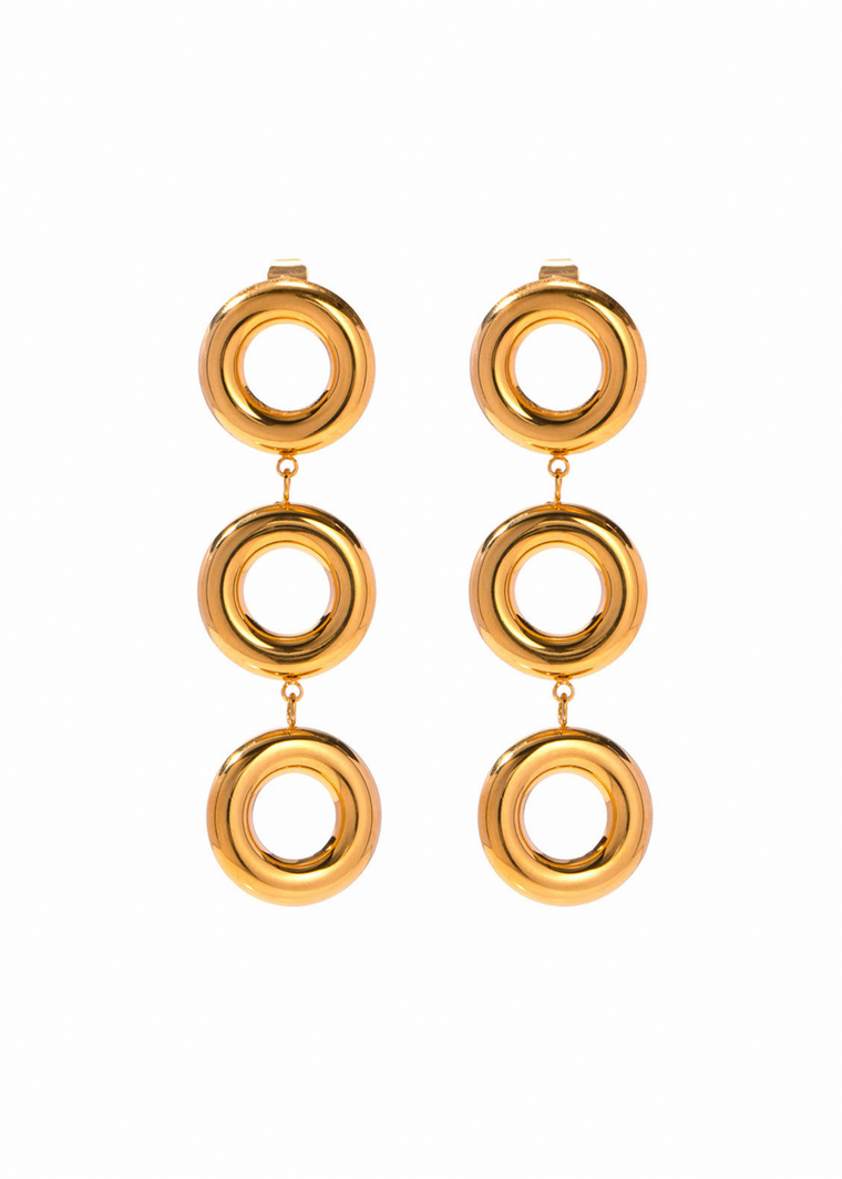 Sol Triple Circles in Gold