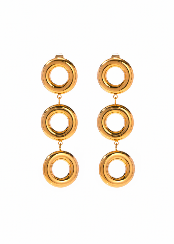 Sol Triple Circles in Gold