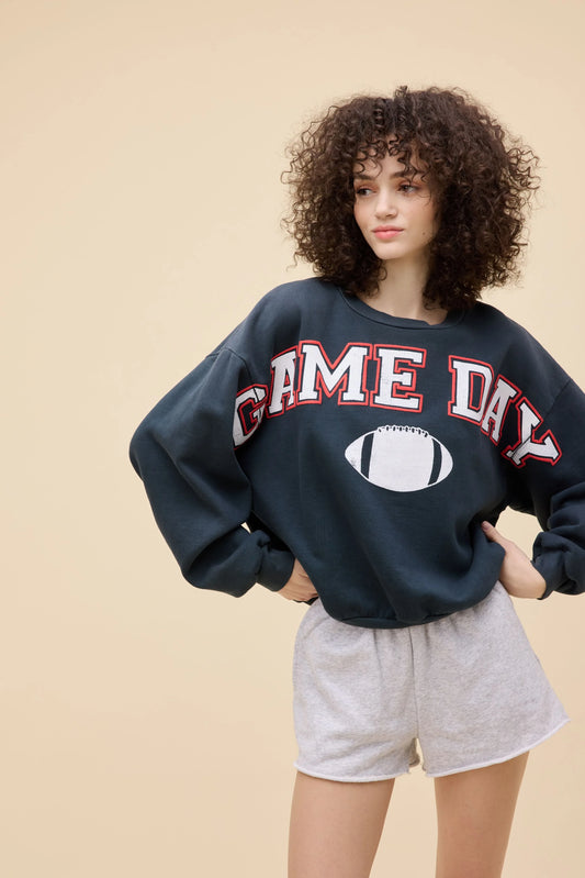 Daydreamer LA Gameday Crew Sweatshirt in Vintage Black