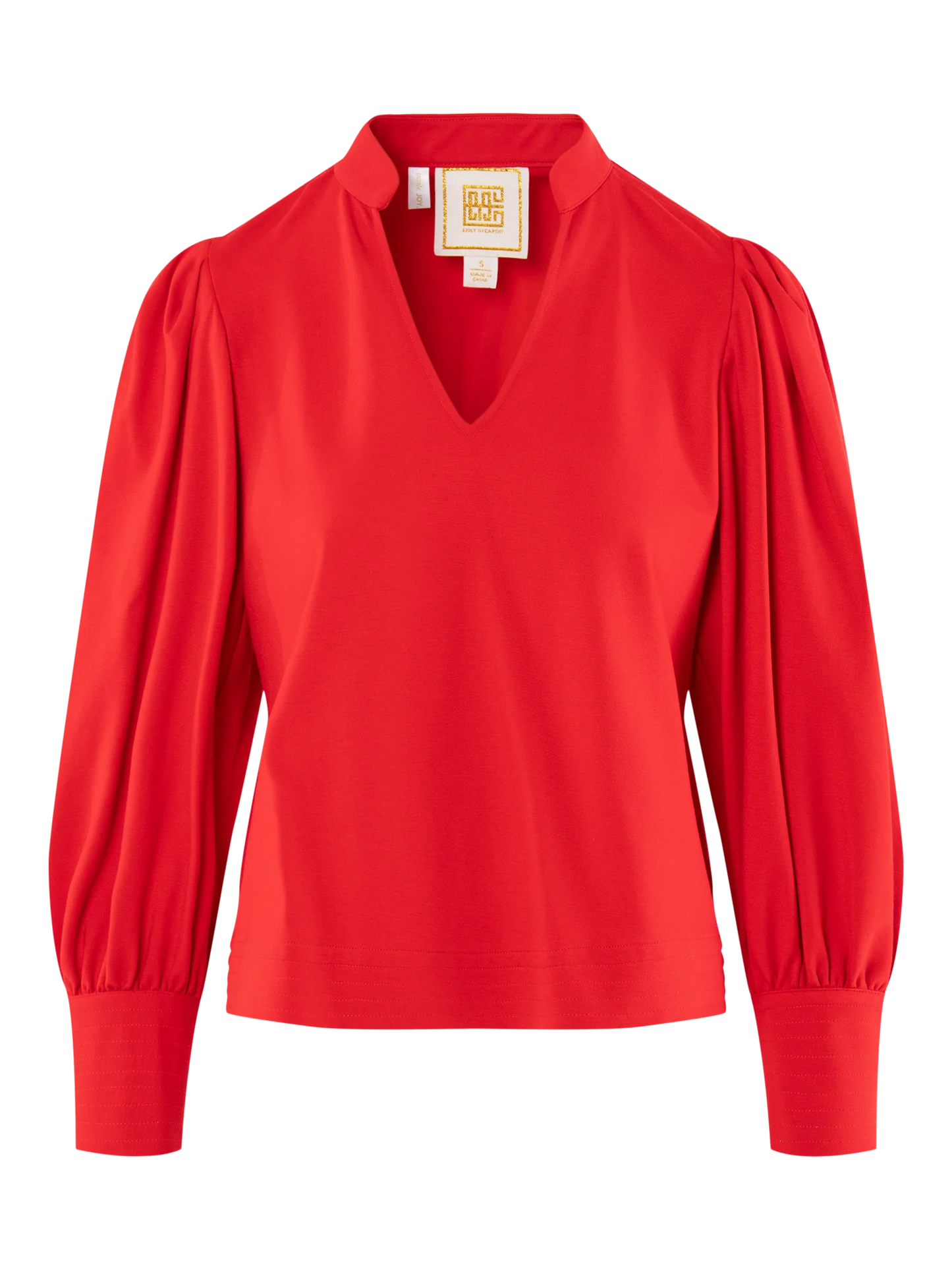 Emily McCarthy Hampton Top in High Risk Red