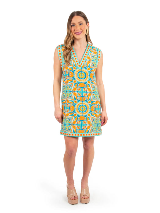 Emily McCarthy Shift Dress in Poolside