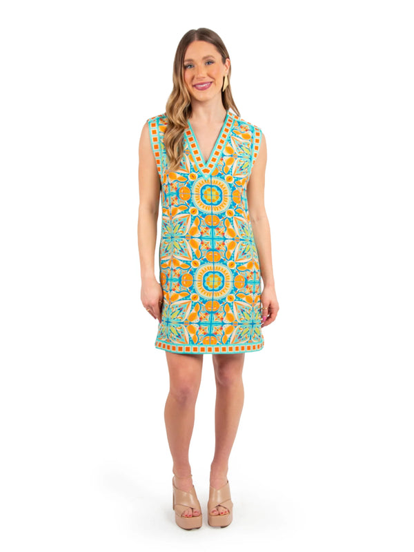 Emily McCarthy Shift Dress in Poolside