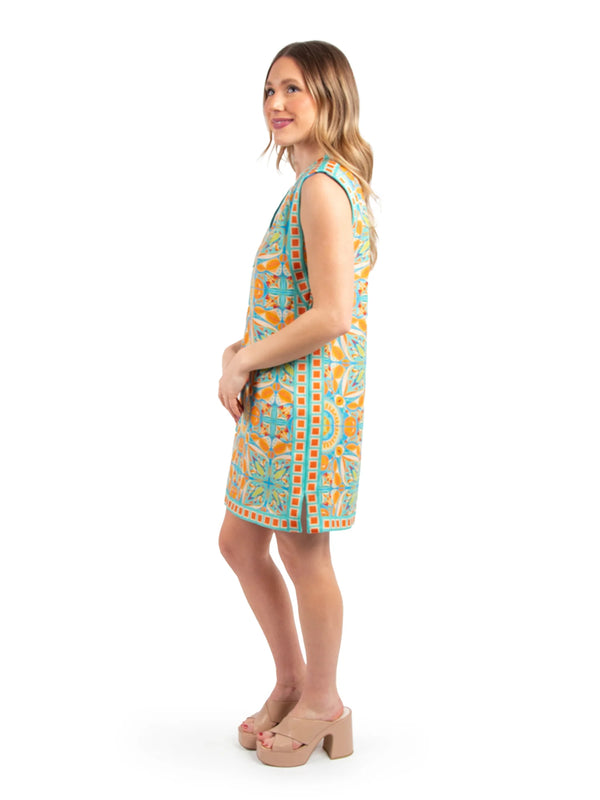 Emily McCarthy Shift Dress in Poolside