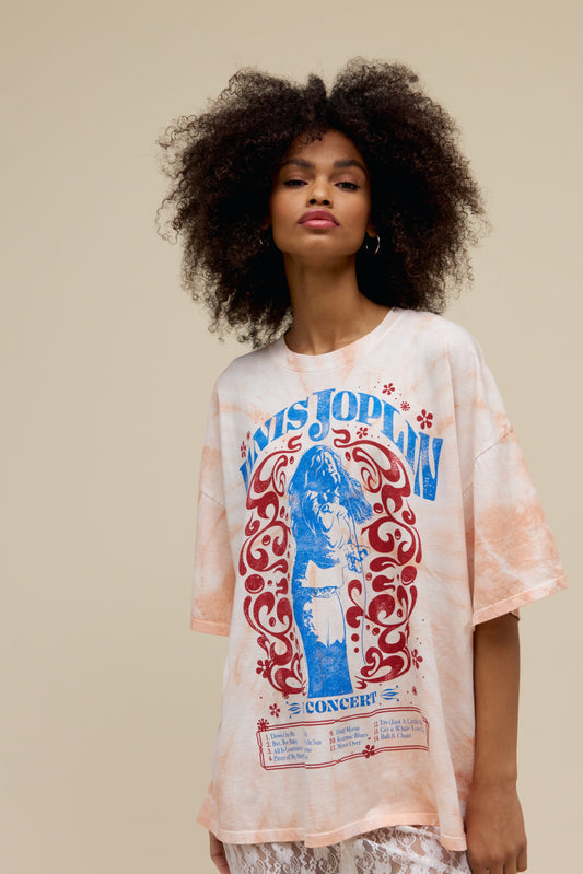 Daydreamer LA One Size Tie Dye Tee in Janis Joplin