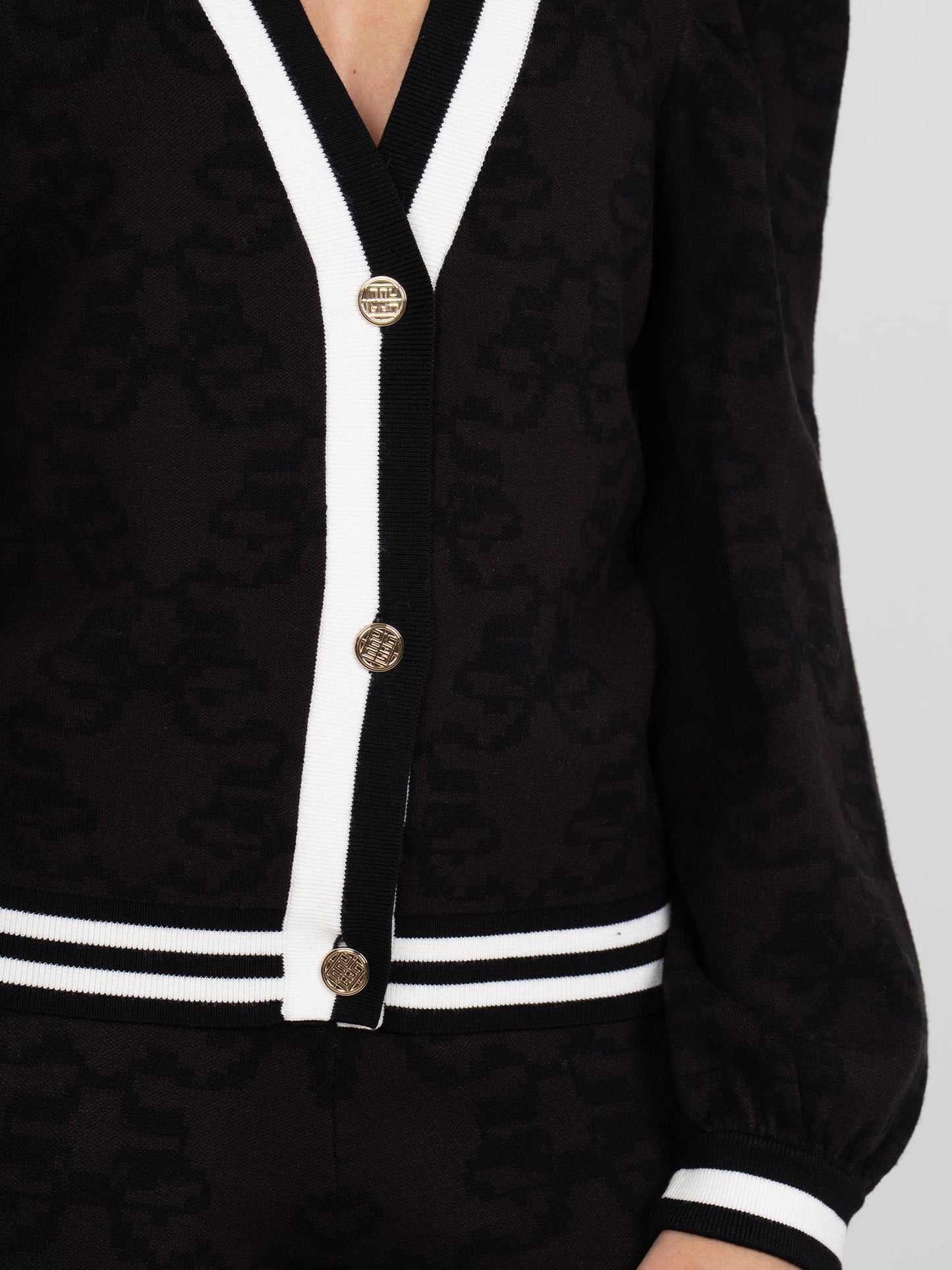 Emily McCarthy Clara Cardigan in Bow Lattice