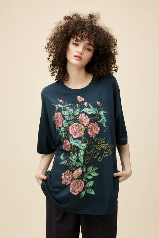 Daydreamer LA One Size Tee in Grateful Dead Rose