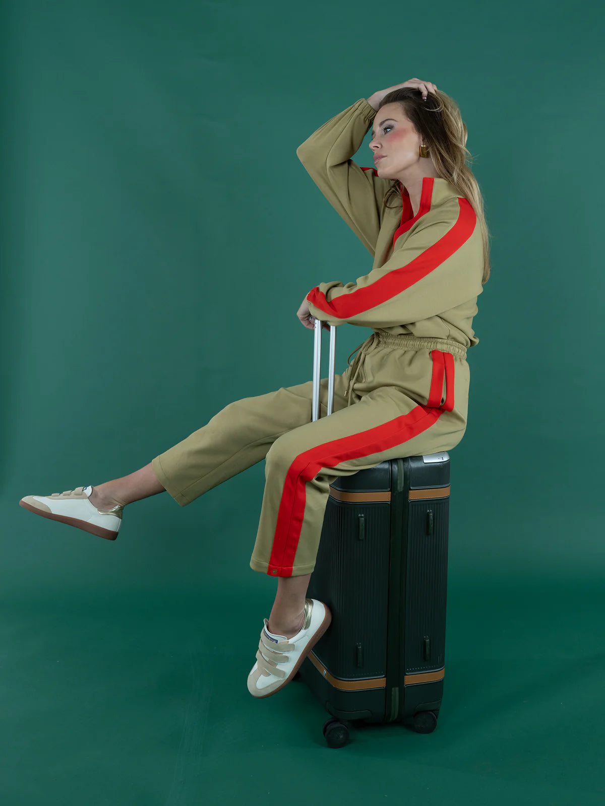 Emily McCarthy Long Sleeve Poppy Top in Cherry Spice