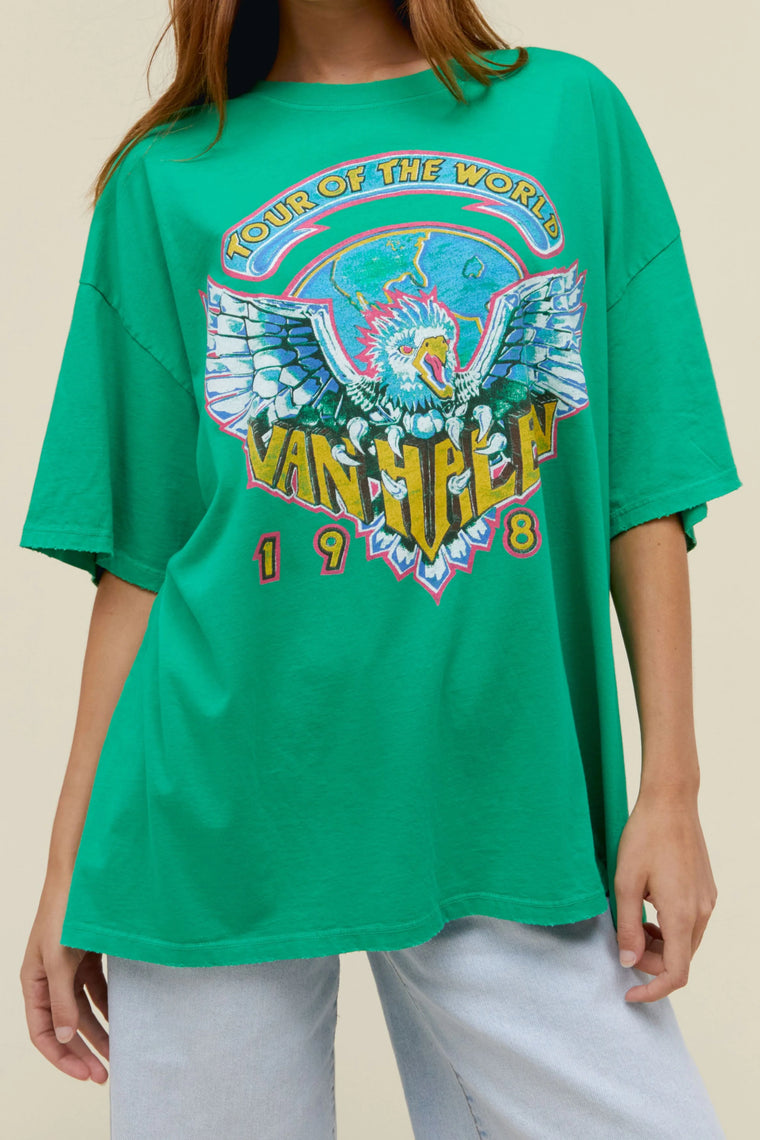 Daydreamer LA Van Halen Tee in Green