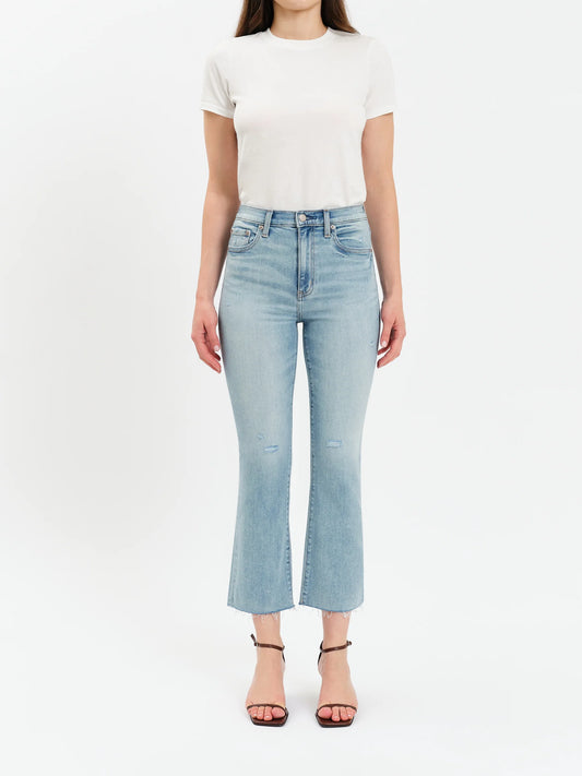 Daze Denim Shy Girl Crop Flare in New Light