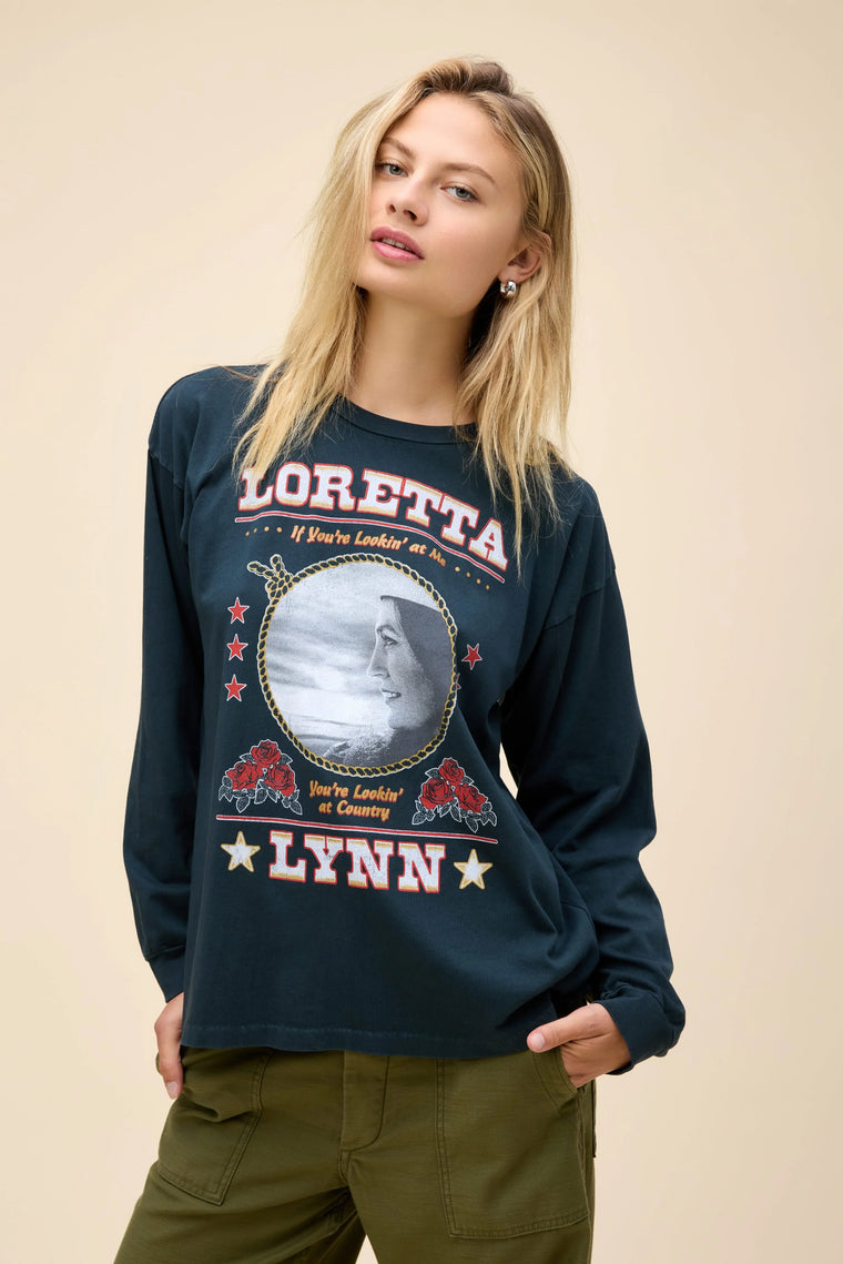 Daydreamer LA Relaxed Long Sleeve in Loretta Lynn