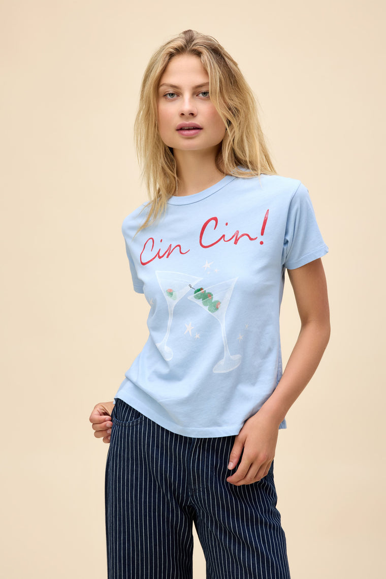 Daydreamer LA Ringer Tee in Cin Cin