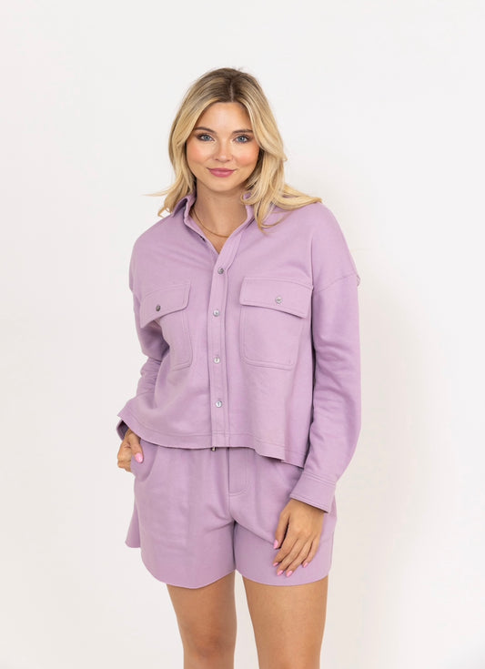 Karlie French Terry Set in Lavender