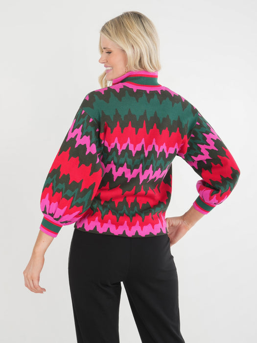 Emily McCarthy Lolli Sweater in Ruby Ripple