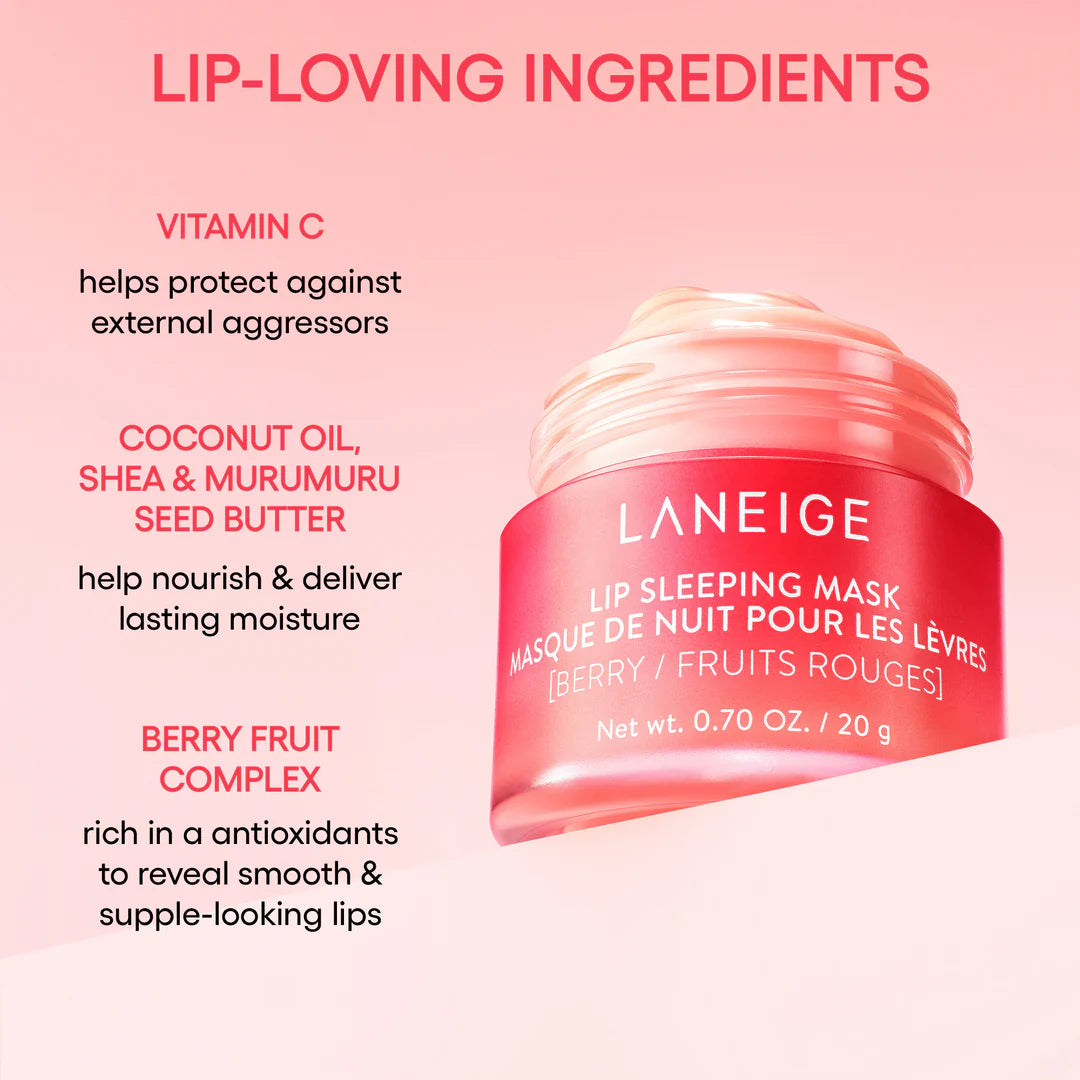 Laneige Full Size Lip Mask Availale in Berry, Gummy Bear and Sweet Candy
