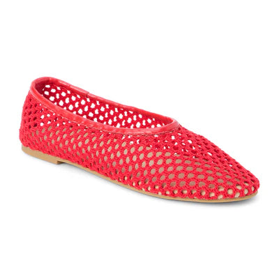 Matisse Marta Woven Flat in Red