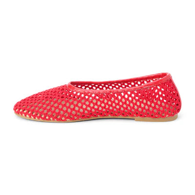Matisse Marta Woven Flat in Red