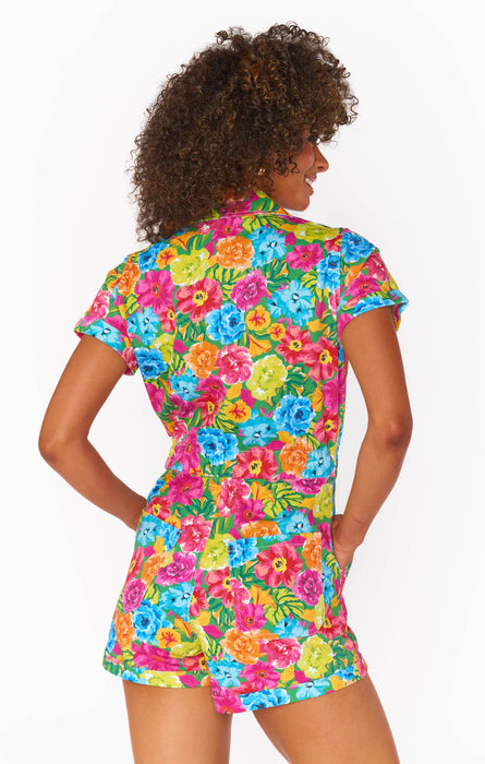 Show Me Your Mumu Cannon Romper in Bright Floral Soiree