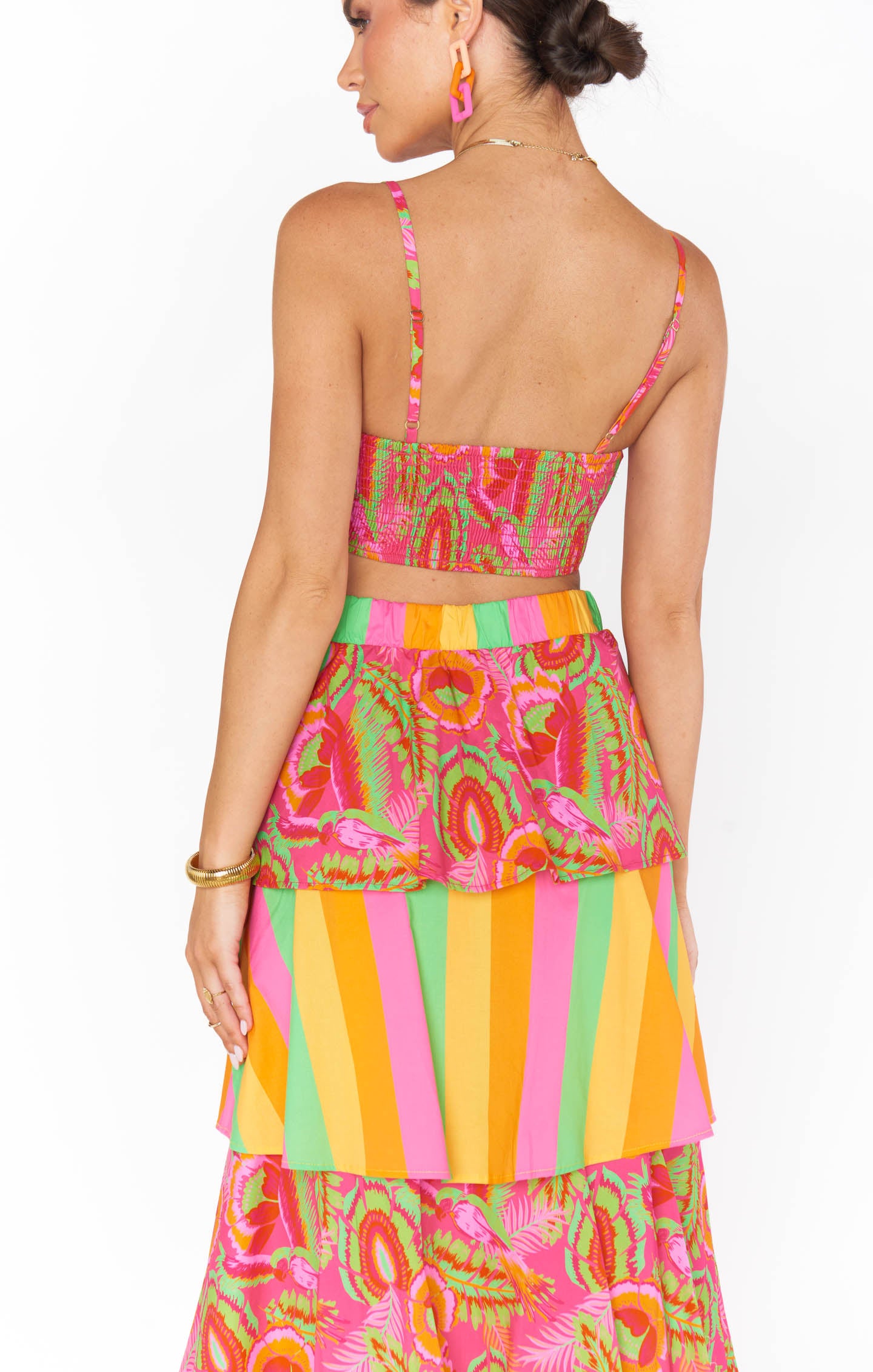 Show Me Your Mumu Cartagena Top in Neon Paradise Palms