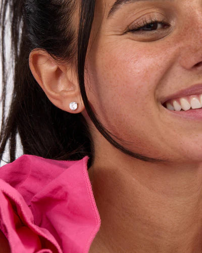 Melinda Maria Not Your Basic 6mm Studs in Silver