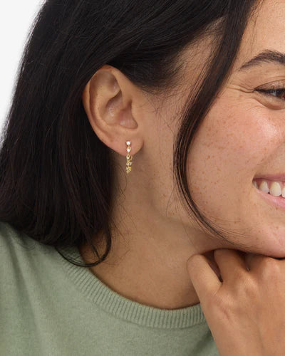 Melinda Maria Not Your Basic Soft Hoop Earrings in Gold