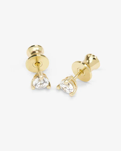 Melinda Maria Not Your Basic 4mm Studs in Gold