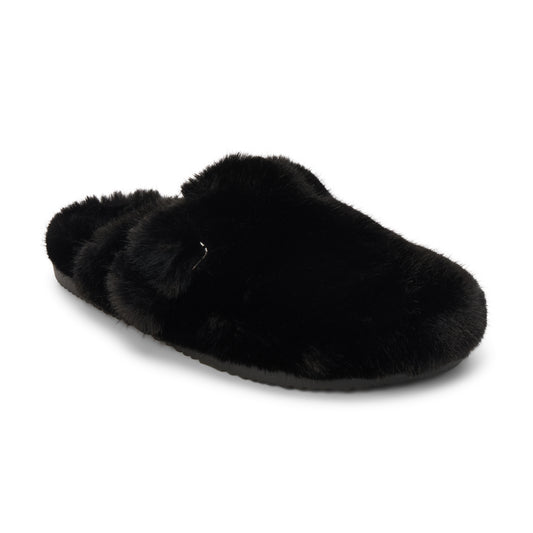 Matisse Footwear Portland Furry Slides in Black