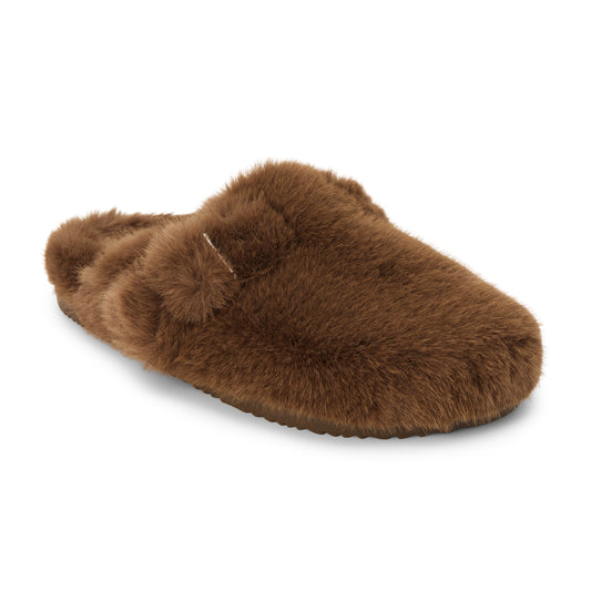 Matisse Footwear Portland Furry Slides in Taupe