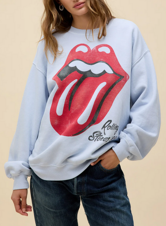 Daydreamer Rolling Stones Big Tongue '89 Oversized Crew Sweatshirt