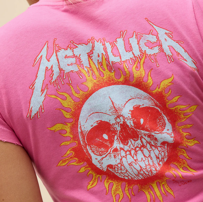 Daydreamer Vintage Tee in Flaming Sun Metallica