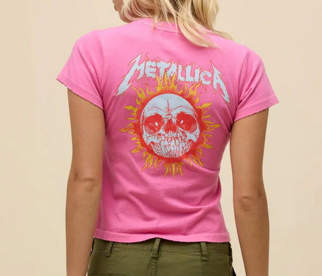 Daydreamer Vintage Tee in Flaming Sun Metallica