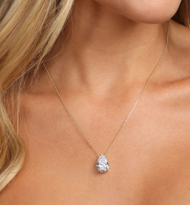 Melinda Maria Are You Jealous Drop Necklace in Gold