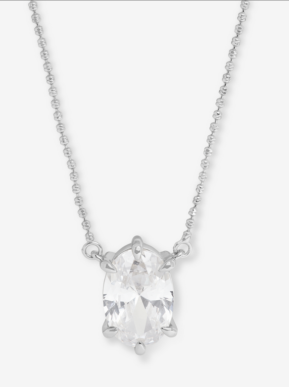 Melinda Maria She's on Point Necklace in Silver