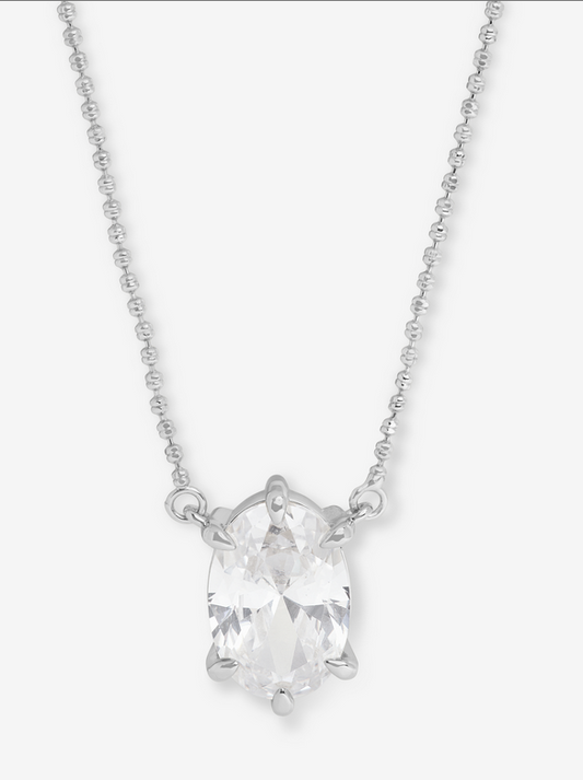 Melinda Maria She's on Point Necklace in Silver