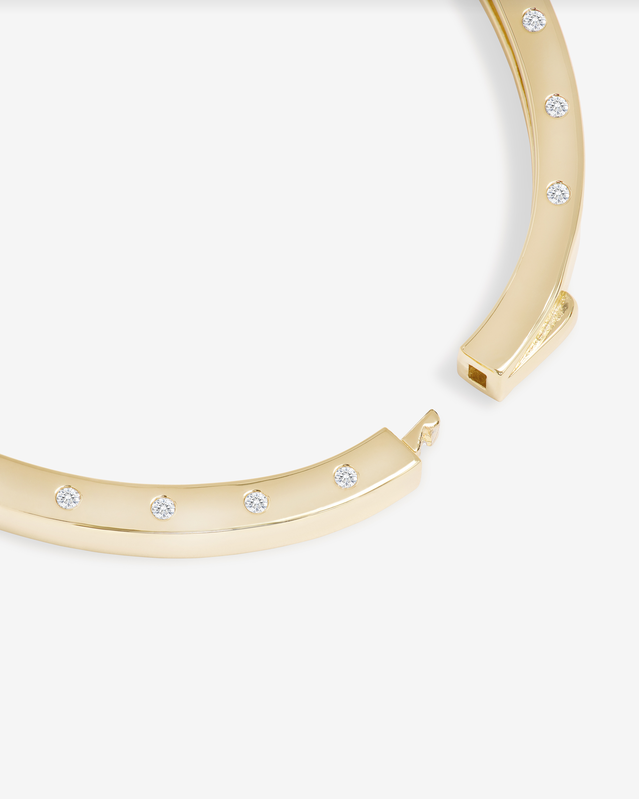 Melinda Maria Ashley Lock Cuff in Gold