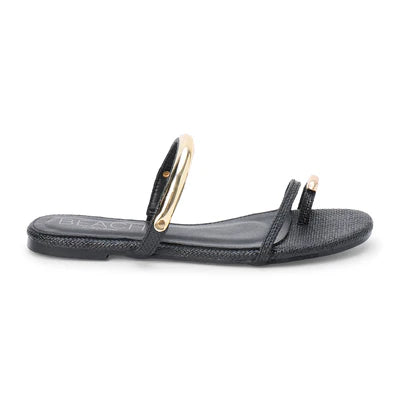 Matisse Footwear Vacay Flat Sandal in Black