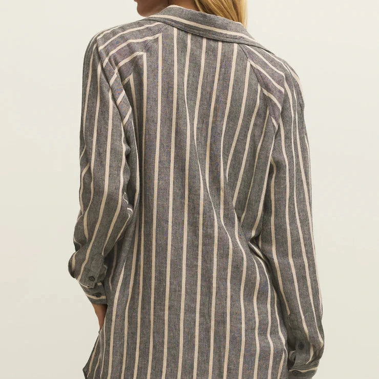 Z Supply The Perfect Line Striped Top in Black