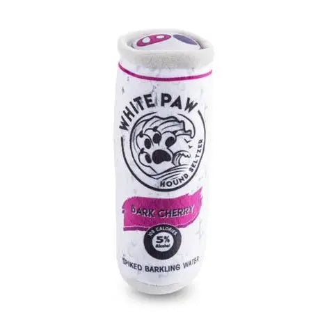 White Paw Dog Toy in Bark Cherry