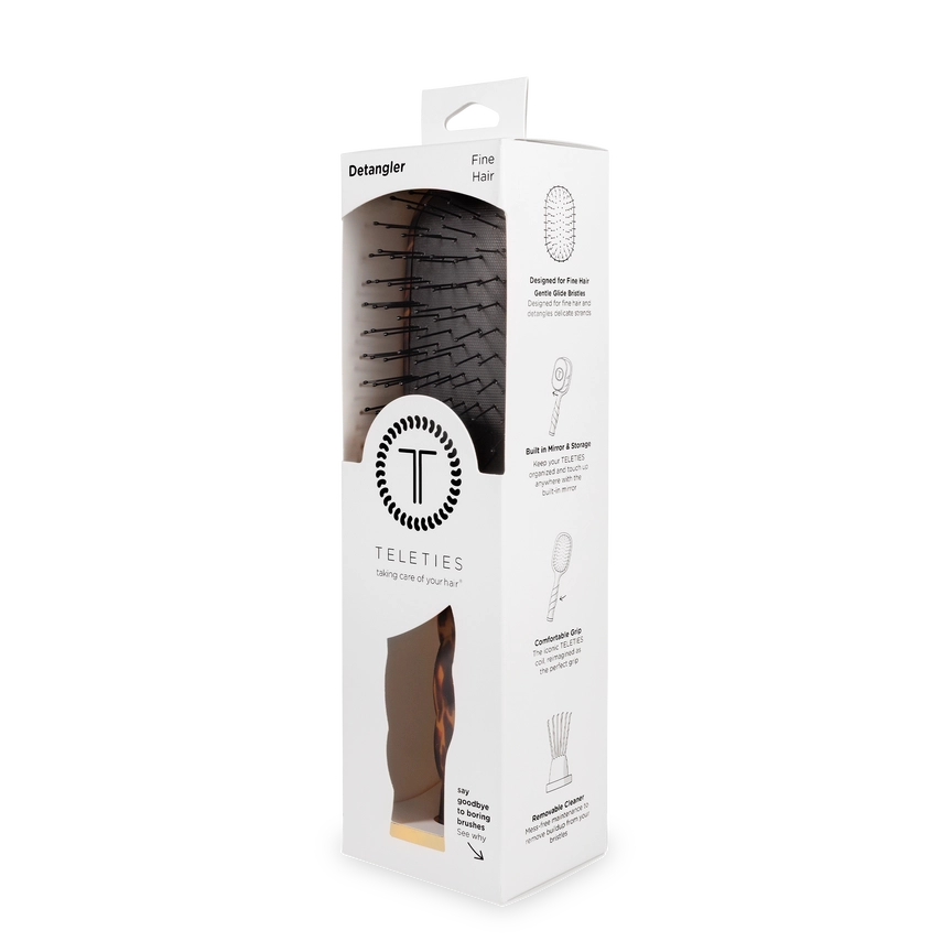 Teleties Detangler Hair Brush in Tortoise